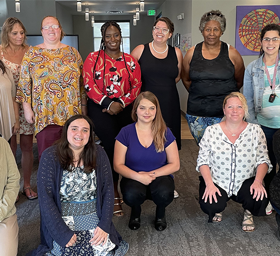 A group of women smiling 
